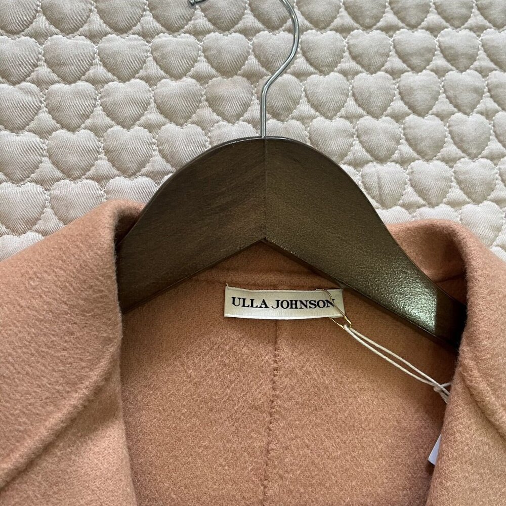 NWOT Ulla Johnson Wool coat Camel Overcoat Size P - Picture 8 of 13